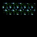 Carnation Pattern Black Flap Closure Messenger Bag (L) View1