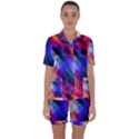 Abstract Background Colorful Pattern Satin Short Sleeve Pyjamas Set View1