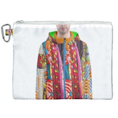 African Fabrics Fabrics Of Africa Front Fabrics Of Africa Back Canvas Cosmetic Bag (xxl)