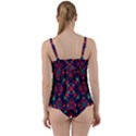 Rhombus squares and triangle                                                 Twist Front Tankini Set View2