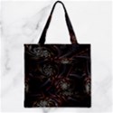 Geometry Mathematics Fractals 3d Zipper Grocery Tote Bag View2