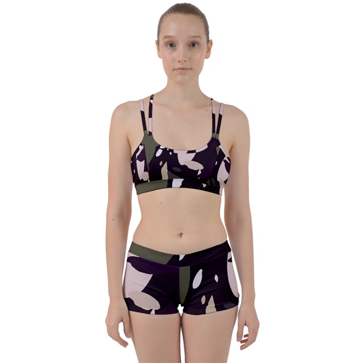 Pattern Formes Vert/Noir  Perfect Fit Gym Set