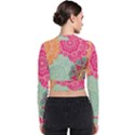 Art Abstract Pattern Long Sleeve Zip Up Bomber Jacket View2