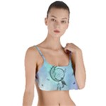 Dreamcatcher With Moon And Feathers Layered Top Bikini Top 