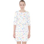 Texture Background Pastel Box Pocket Dress