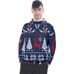 Knitted Christmas Pattern Men s Pullover Hoodie