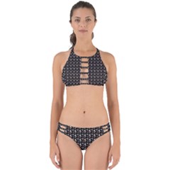 Chrix Pat Black Perfectly Cut Out Bikini Set