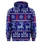 Knitted Christmas Pattern Men s Overhead Hoodie