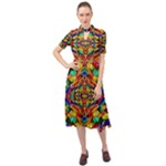 Ab 166 1 Keyhole Neckline Chiffon Dress