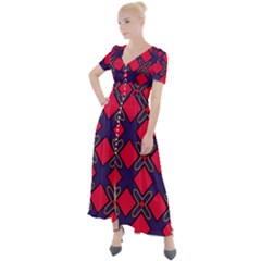 Df Wyonna Wanlay Button Up Short Sleeve Maxi Dress