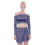 DF Tentifancy Look Off Shoulder Top with Mini Skirt Set