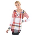 Plaid Mosaic Pixel Seamless Pattern Tie Up Tee View1