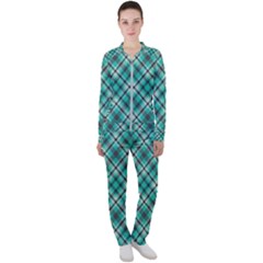 Tartan Scotland Seamless Plaid Pattern Vintage Check Color Square Geometric Texture Casual Jacket And Pants Set