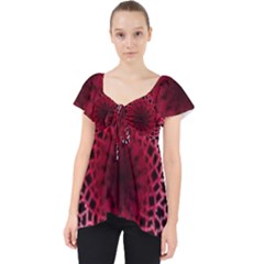 Gradient Spirograph Lace Front Dolly Top