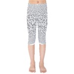 Triangle Poly Low Poly Background Kids  Capri Leggings 