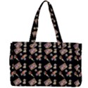 Robin Art Black Pattern Canvas Work Bag View2