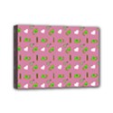 Green Elephant Pattern Mauve Mini Canvas 7  x 5  (Stretched) View1
