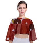 Sophie Taeuber Arp, Composition à Motifs D arceaux Ou Composition Horizontale Verticale Tie Back Butterfly Sleeve Chiffon Top Sophie Taeuber Arp, Composition à Motifs D arceaux Ou Composition Horizontale Verticale Tie Back Butterfly Sleeve Chiffon Top