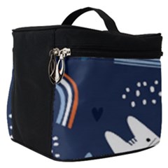 Colorful Cute Cats Seamless Pattern Make Up Travel Bag (small)