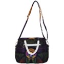 Fractal Abstract Background Pattern Rope Handles Shoulder Strap Bag View3