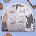 Cute Cats Seamless Pattern Horseshoe Style Canvas Pouch View1