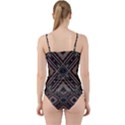 Zentangle Style Geometric Ornament Pattern Cut Out Top Tankini Set View2