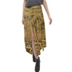 Pcb Printed Circuit Board Velour Split Maxi Skirt
