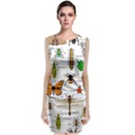 Insects seamless pattern Classic Sleeveless Midi Dress