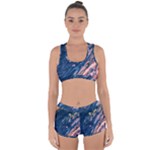 Liquid-abstract-paint-texture Racerback Boyleg Bikini Set