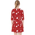 Mushroom pattern, red and white dots, circles theme Pocket Dress View2