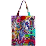 Mountain Abstract Zipper Classic Tote Bag