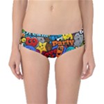 Graffiti Characters Seamless Pattern Classic Bikini Bottoms