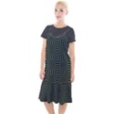 Geometric pattern, army green and black lines, regular theme Camis Fishtail Dress View1
