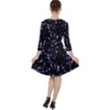 Square Motif Abstract Geometric Pattern 2 Ruffle Dress View2