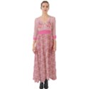 Cat With Violin Button Up Boho Maxi Dress View1
