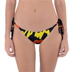 Multicolored Scribble Abstract Pattern Reversible Bikini Bottom