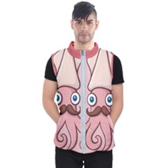 Squid Chef Cartoon Men s Puffer Vest
