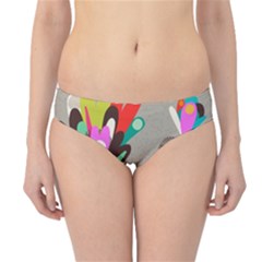Scandinavian Flower Shower Hipster Bikini Bottoms