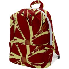 Flowery Fire Zip Up Backpack