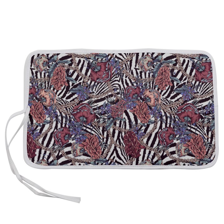 Zebra Chain Pattern Pen Storage Case (S)