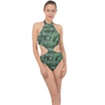 Gc (89) Halter Side Cut Swimsuit