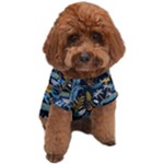 Tropical Bird Pattern Dog T-Shirt