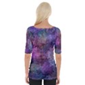 Multicolored abstract Wide Neckline Tee View2