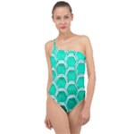 Hexagon Windows Classic One Shoulder Swimsuit