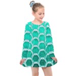 Hexagon Windows Kids  Long Sleeve Dress
