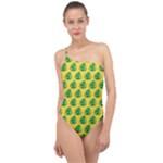 Beautiful Pattern Classic One Shoulder Swimsuit