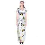Tree poppies  Short Sleeve Maxi Dress