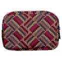Zig zag knitted pattern Make Up Pouch (Small) View2