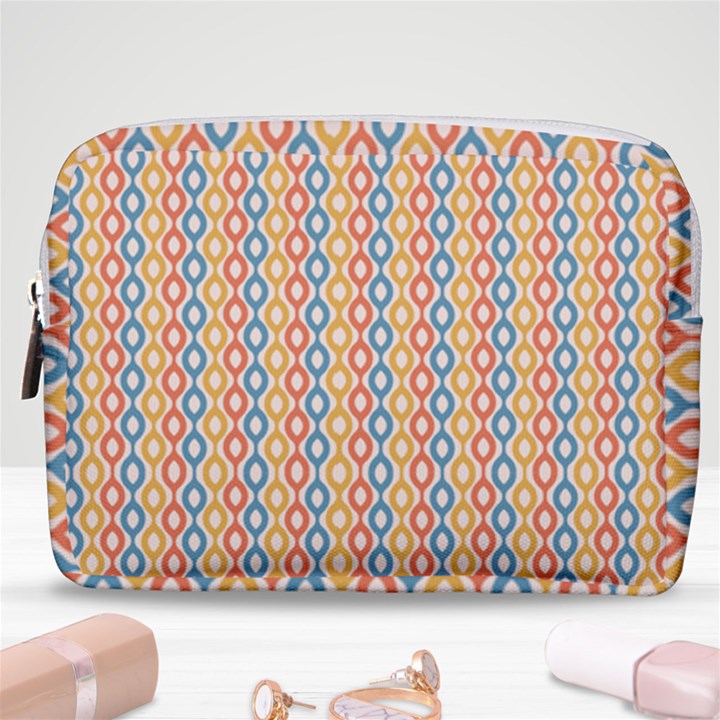 Psychedelic Groovy Pattern Make Up Pouch (Medium)
