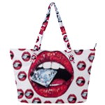 Lips Diamonds CBDOilPrincess  Df7357df-b45a-476d-b5b0-d19665f6de3f Full Print Shoulder Bag